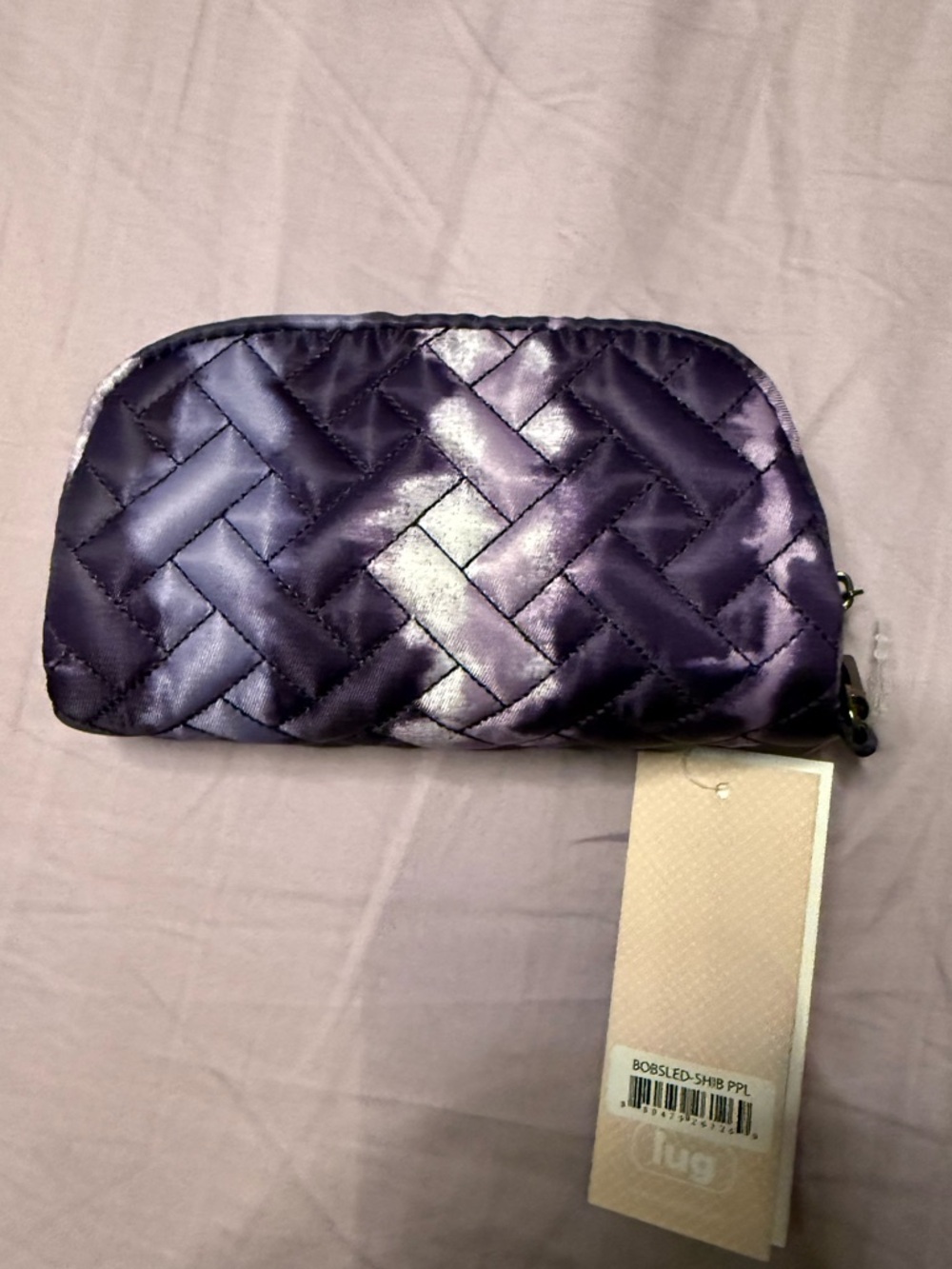 Lug shibori purple bobsled case